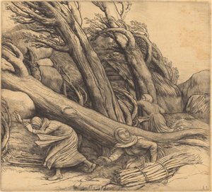 龙卷风 台风。 作者 阿方斯·莱格罗斯（Alphonse Legros）