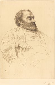 Val Prinsep, R.A. 作者 阿方斯·莱格罗斯（Alphonse Legros）