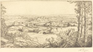 勃艮第的山谷 勃艮第的一个山谷。 作者 阿方斯·莱格罗斯（Alphonse Legros）