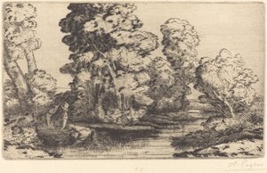 勃艮第的山谷 勃艮第的一个山谷。 作者 阿方斯·莱格罗斯（Alphonse Legros）