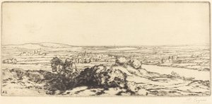 沙丘之谷 La vallee des dunes。 作者 阿方斯·莱格罗斯（Alphonse Legros）