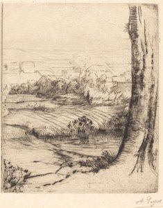 芦苇景观 作者 阿方斯·莱格罗斯（Alphonse Legros）