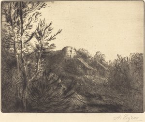 La ferme de Valoux农场的景色。 作者 阿方斯·莱格罗斯（Alphonse Legros）