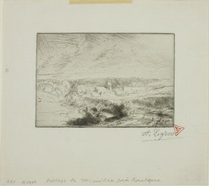 布洛涅附近的维米勒村 作者 阿方斯·莱格罗斯（Alphonse Legros）