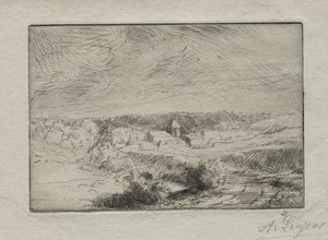 布洛涅附近的维米勒村 作者 阿方斯·莱格罗斯（Alphonse Legros）