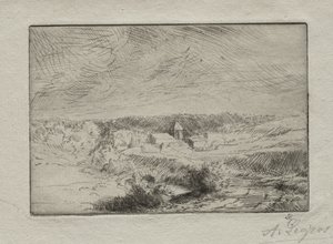 Wimille村庄，靠近布洛涅。 作者 阿方斯·莱格罗斯（Alphonse Legros）