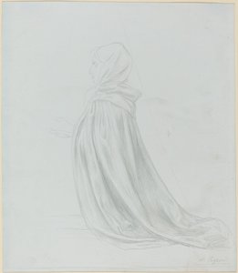 穿斗篷的女人 作者 阿方斯·莱格罗斯（Alphonse Legros）