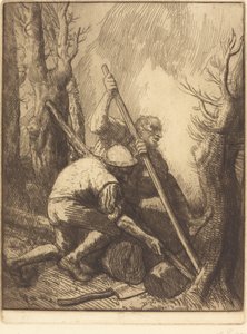 Woodcutters, 3rd plate Les bucherons. 作者 阿方斯·莱格罗斯（Alphonse Legros）
