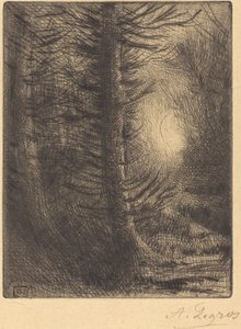 冬阳下的森林，第1版 作者 阿方斯·莱格罗斯（Alphonse Legros）