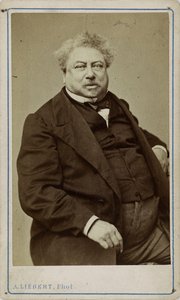 作者大仲马（Alexandre Dumas père）1802-1870，1870年。