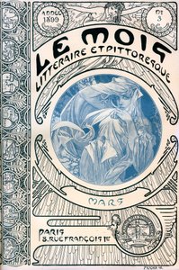 阿尔方斯-穆夏(1860-1939)的杂志(月刊)《文艺与图画之月》的封面。1899年3月--《美好生活》杂志社--《美好生活》杂志。 作者 阿方斯·慕夏