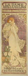 莎拉·伯恩哈特（Sarah Bernhardt）的作品《 LaCaméliaauxCamélias》 作者 阿方斯·慕夏