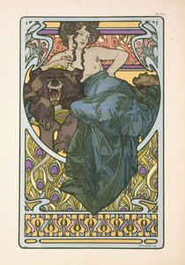 1902年出版的“ Documents Decoratifs”一书中的第47页，1902年 作者 Alphonse Mucha