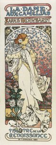 The Lady of the Camellias (La dame aux camelias). 1896 (lithograph) 作者 阿方斯·慕夏