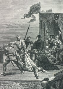 1419 年刺杀无畏者约翰（雕刻） 作者 阿方斯·玛丽·德·诺伊维尔