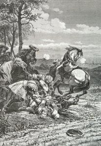 亨利-德拉图尔-奥弗涅在萨尔茨巴赫战役中战死 作者 阿方斯·玛丽·德·诺伊维尔