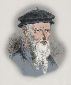 纪尧姆-法雷尔肖像（雕刻） 作者 阿方斯·玛丽·德·诺伊维尔