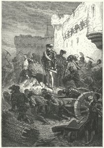 弗朗西斯，吉斯公爵，负责监督梅茨防御的建设，1552年 作者 诺伊维尔之后的阿方斯·玛丽·德