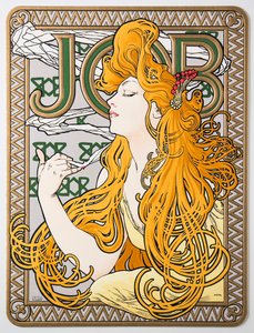 卫生纸Job的广告海报，1897年。