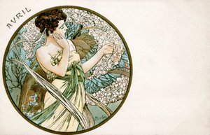 1900年4月 作者 阿方斯·慕夏