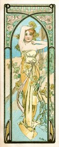 清晨的苏醒》，1899年 作者 阿方斯·慕夏