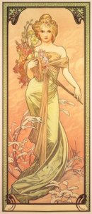 春天 作者 阿方斯·慕夏