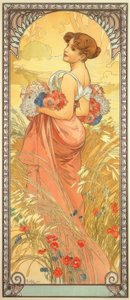 夏季 作者 阿方斯·慕夏