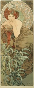 绿宝石 作者 阿方斯·慕夏