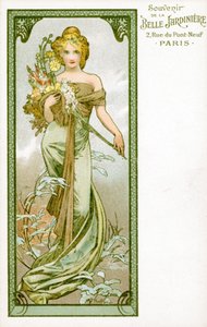 春天》，1896年 作者 阿方斯·慕夏