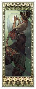 明星。月亮 作者 阿方斯·慕夏