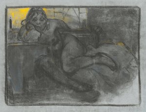 苦艾饮酒者，1900-1905年 作者 阿方斯·慕夏