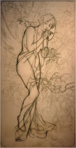 冬季 作者 阿方斯·慕夏