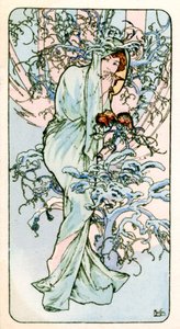 冬》，1900年 作者 阿方斯·慕夏