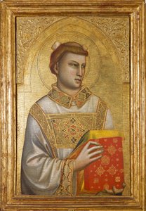 圣-斯蒂芬的代表作（木板画，约1320-1325）。 作者 Ambrogio Bondone（车间）Giotto