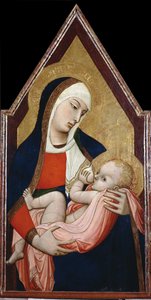 牛奶圣母（Madonna of the Milk），1325年至1348年之间 作者 安布罗乔·洛伦泽蒂