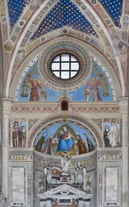 Gian Galeazzo Visconti和儿子为圣母玛利亚提供了Charterhouse模型，1500-1522