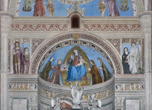Gian Galeazzo Visconti和儿子为圣母玛利亚提供了Charterhouse模型，1500-1522