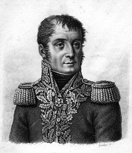 Mouton - Duvernet将军（Régis Barthélemy，Baron Mouton-Duvernet）法国将军（1769年至1816年）。在 "Portraits des généraux français en suite les victoires et conêtes des français "中。Ambroise Tardieu于1818年雕刻的。Stella系列。 作者 安布罗斯·塔迪厄（Ambroise Tardieu）