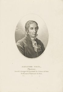 亚历山德罗·沃尔（Alessandro Volta）肖像（1745-1827，约1820年）。 作者 安布罗斯·塔迪厄（Ambroise Tardieu）