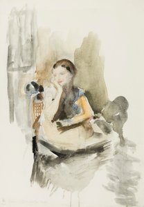 海伦，1917年（铅笔，画笔和纸上写的）