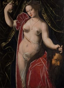 朱迪思高举霍罗费恩的头颅，约 1530-1533 年（木板油画） 作者 安布罗斯（仿）本森
