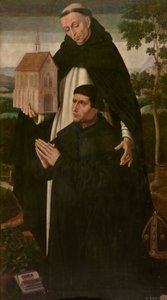 圣托马斯和一位捐赠者 作者 安布罗休斯·本森（Ambrosius Benson）