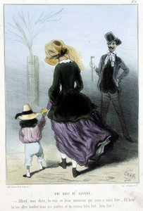 战争诡计——在 Cham 的“”Madeleines”中，v.1870-1880 作者 Amedee de Noe (占婆)