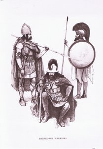 青铜时代的战士，来自《罗马士兵》的插图 作者 阿梅迪·福雷斯蒂尔