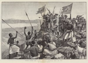 1887年12月13日，阿尔伯特尼安扎湖的第一个视图