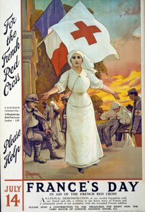 7月14日法国红十字会法国红十字会筹款活动。伦敦，1915年 作者 阿梅迪·福雷斯蒂尔