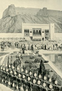 1879年10月12日，罗伯兹将军在喀布尔宣读他的宣誓书，1901年。 作者 阿梅迪·福雷斯蒂尔