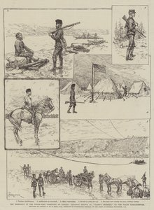 加拿大西北地区的叛乱，加拿大民兵在Clark&39;s Crossing，南萨斯喀彻温省