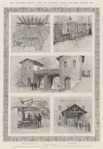 萨尔堡恢复的罗马营地，由爱德华七世国王访问 作者 Amedee Forestier