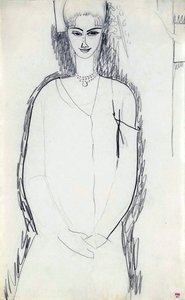 安娜·阿赫玛托娃（Anna Akhmatova），1911年 作者 阿梅代奥·莫迪利亚尼